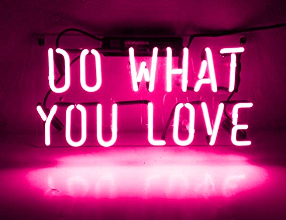 Do What You Love Neon Sign Neon Signs Neon Lights Halloween Signs Led Wall Lamp Light up for Room Bedroom Beer Bar