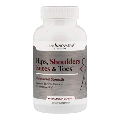 Lane Labs - Hips, Shoulders, Knees & Toes, Professional Strength Joint Support, Supports Increased Blood Circulation and Healthy Inflammation Response (60 Vegetable Capsules)