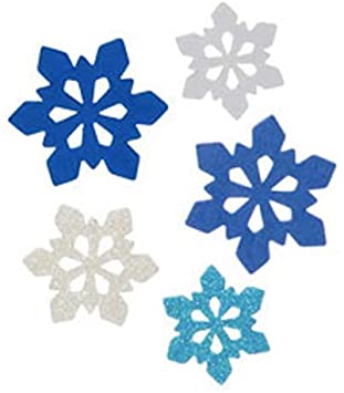 120 Piece Foam Snowflake Peel and Stick Stickers