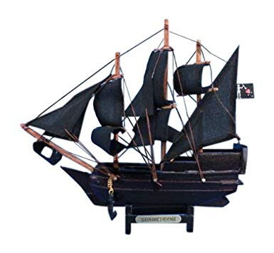 Hampton Nautical  Blackbeard's Queen Anne's Revenge, 7"