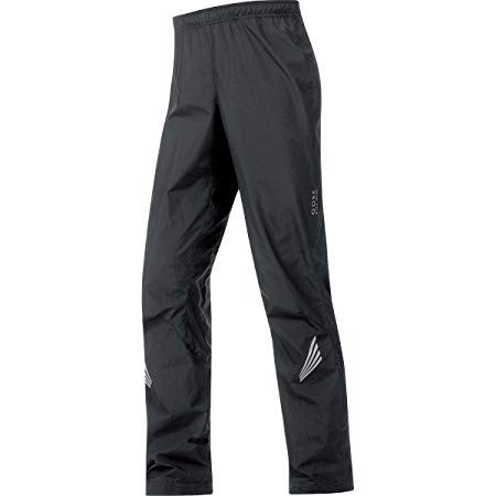 GORE BIKE WEAR Men’s Long Cycling Rain Overpants, GORE WINDSTOPPER,  WS AS Pants, Size L, Black, PWELEM