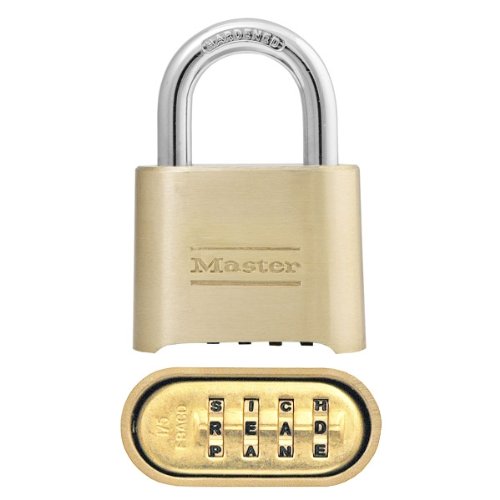 Master Lock Padlock, Set Your Own Combination Lock, 2 in. Wide, 175DWD