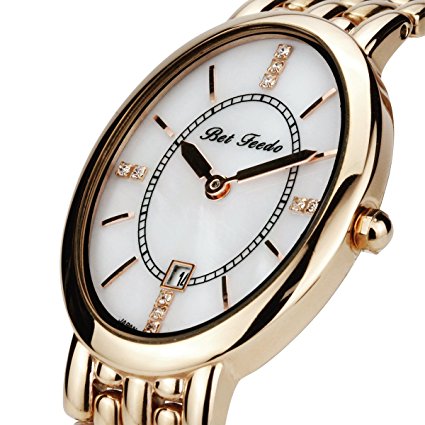 Women’s Watch Rose Gold Bracelet Watch for Women, BETFEEDO Analog Quartz Watch, Fashion Dress Wrist Watch