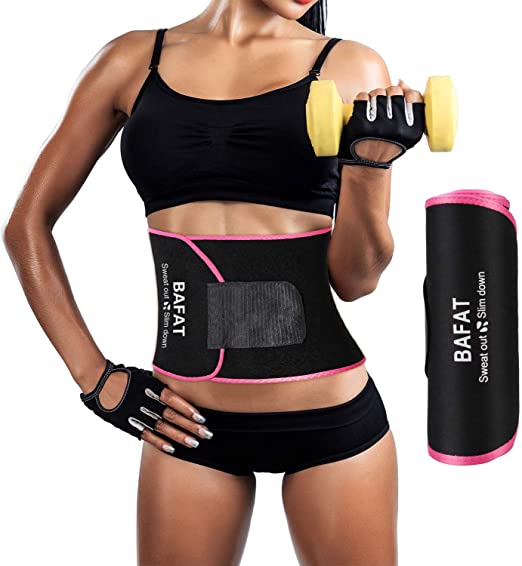 Waist Trimmer Belt, Workout Sweat Tummy Wrap for Weight Loss and Lumbar Support