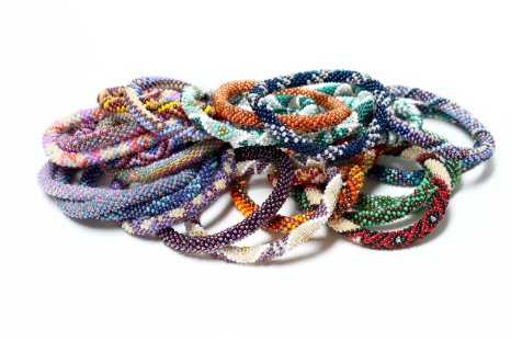 Wholesale Mix of Nepal Glass Seed Bead Bracelets *6 PC*