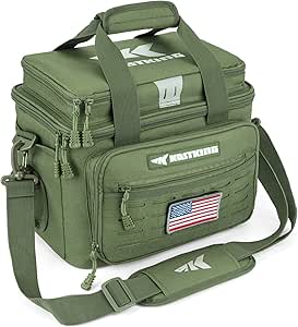 KastKing Karryall Fishing Tackle Bags for Saltwater or Freshwater Fishing - Water Resistant Material - Fishing Gear Storage - Medium Green