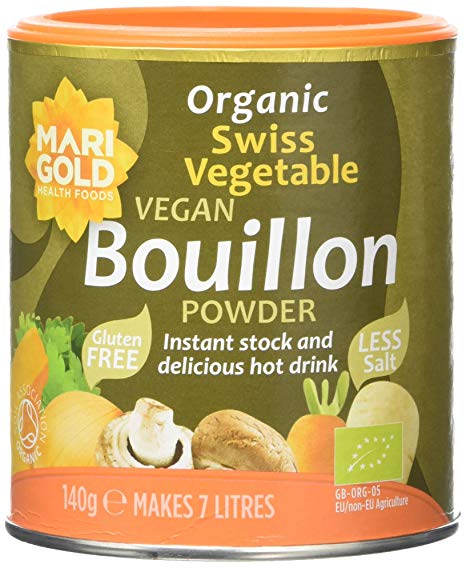 Marigold Organic Bouillon Reduced Salt 140 g (Pack of 6)