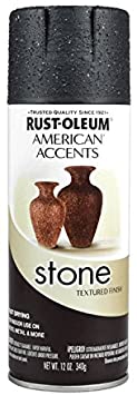 Rust-Oleum 7991830 Stone Creations Spray, 12 oz, Black Granite