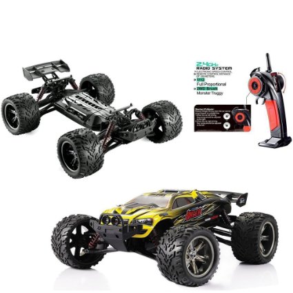 Red-kid 1/12 Scale 2.4Ghz Remote Control 2WD Off road Drift Truck 33 MP/h yellow