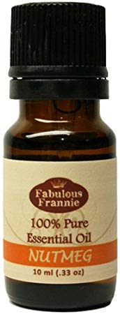 Nutmeg 100% Pure, Undiluted Essential Oil Therapeutic Grade - 10 ml. Great for Aromatherapy!