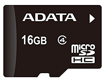 ADATA 16GB microSDHC Class 4 Memory Card with Adaptor (AUSDH16GCL4-RA1)