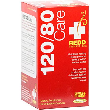 Redd Remedies - 120/80 Care, Natural Support Blood Pressure, 60 count