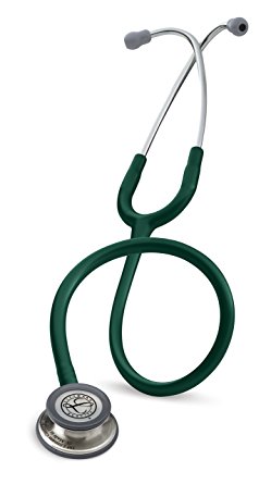 3M Littmann Classic III Stethoscope, Machined Stainless Steel Chestpiece, Hunter Green Tube, 27 inch, 5624