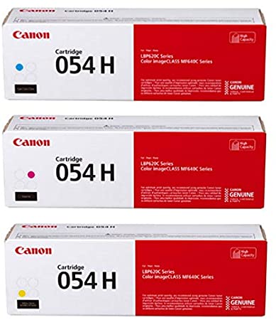 Canon 054 High Yield CMY Color Toner Cartridge Set