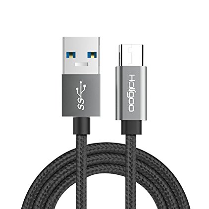 Holigoo PowerLine USB-C to 3.0 Cable (6.5ft) for USB Type-C Devices Including Apple Retina MacBook, LG Nexus5X, Google Chromebook Pixel, Google Pixel C and more