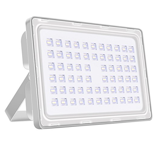Viugreum 200W LED Outdoor Flood Lights, Thinner and Lighter Design, Waterproof IP65, 24000LM, Daylight White(6000-6500K), Super Bright Security Lights, for Garden, Yard, Warehouse, Square, Billboard
