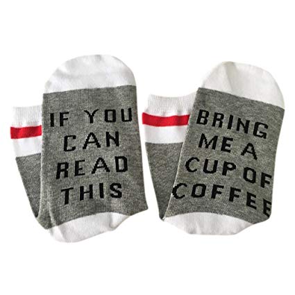 Funny Socks, Aniwon If You Can Read This Socks Funny Gifts Beer Me Wine Socks for Men and Women