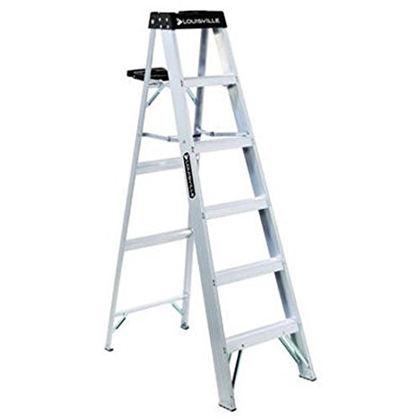 Louisville Ladder AS3006 300-Pound Duty Rating Aluminum Step Ladder, 6-Foot