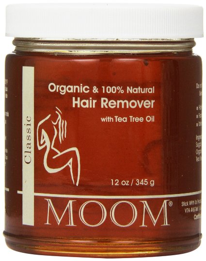 Moom Organic Hair Removal with Tea Tree Refill Jar, 12 Ounce