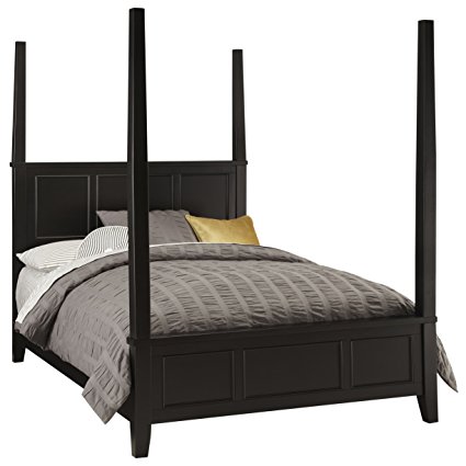 Home Styles Bedford Poster Bed, Queen, Black