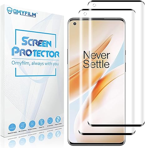 [2 Packs] OMYFILM Screen Protector for Oneplus 8 Pro [Anti-shatter] Oneplus 8 Pro Tempered Glass [Easy Installation] Glass Screen Protector for Oneplus 8 Pro