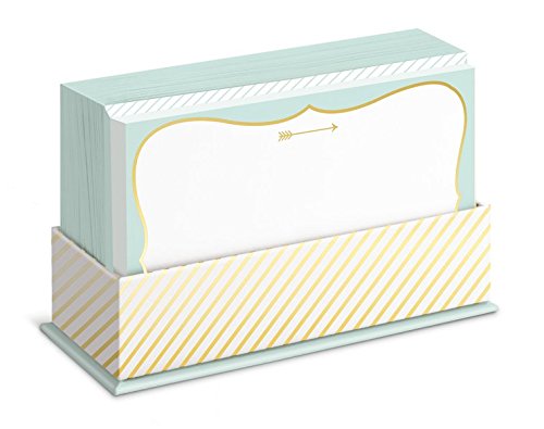 Graphique “Stay Gold” Flat Notes, 15 Special Occasion Note Cards & Envelopes w/Pretty Gold Foil Trim and “Stay Gold” Message (DFN001) (Arrow)
