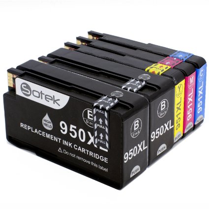 Sotek 5 Pack High Capacity Replacement For HP 950XL 951XL Ink Cartridge Compatible With HP Officejet PRO 8600 8610 8620 8630 8640 8660 8615 8625 251dw 271dw