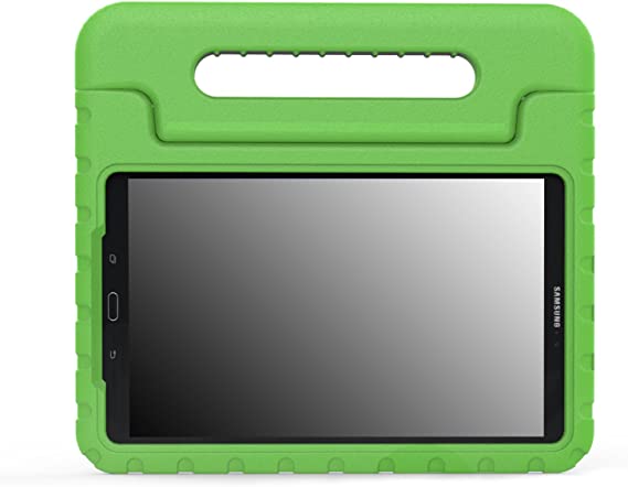 MoKo Case Fit Galaxy Tab A 10.1 2016, Kids Shock Proof Convertible Handle Lightweight Super Protective Stand Cover for Samsung Galaxy Tab A 10.1" 2016 Tablet(SM-T580/SM-T585, No Pen Version), Green