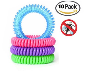 Mosquito Repellent Bracelet for Kids Adult Family Pack 10Pcs from NewYouDirect