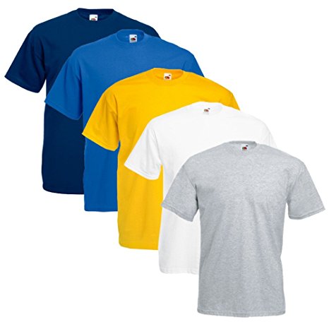 Fruit Of The Loom Men's Original Logo Crew Collar 5-Pack T-Shirt