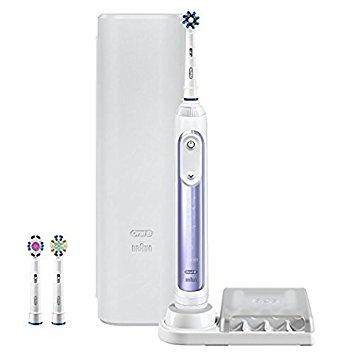 Oral-B Pro 7500 Power Rechargeable Electric Toothbrush Powered By Braun, Purple Orchid