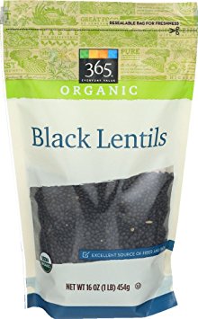 365 Everyday Value, Organic Black Lentils, 16 oz