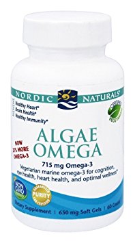 Nordic Naturals, Algae Omega (715 mg Omega-3), 60 soft gels