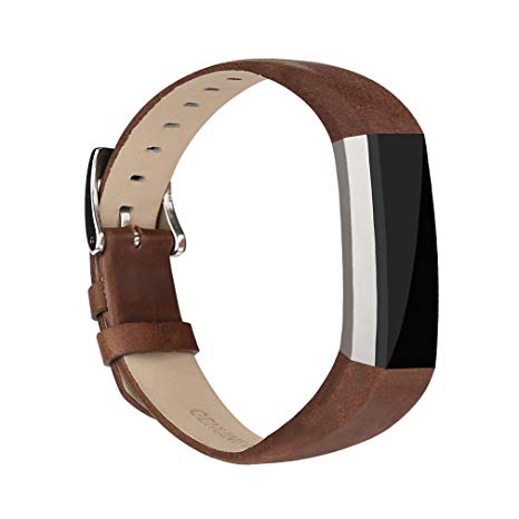 for Fitbit Alta HR and Alta Bands Leather, Vancle Leather Band for Fitbit Alta HR and Fitbit Alta Strap (Coffee-Leather)