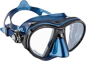 Cressi Scuba Diving Masks with Inclined Tear Drop Lenses for More Downward Visibility , Air and Eyes Evolution: Made in Italy