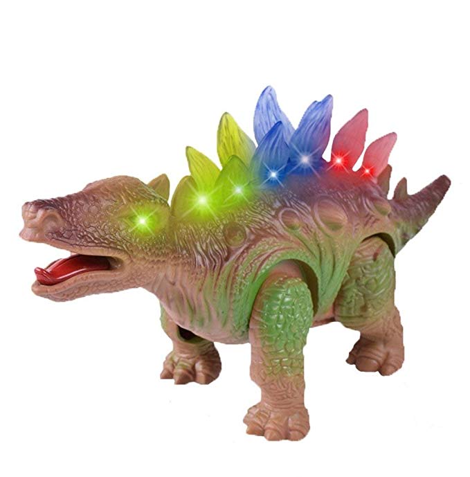 Magical Imaginary Walking Dinosaur Toy Stegosaurus Dino Robot Dinosaur Toy Games Moving Dinosaur Toys with Lights and Sounds for Toddlers by (Stegosaurus)