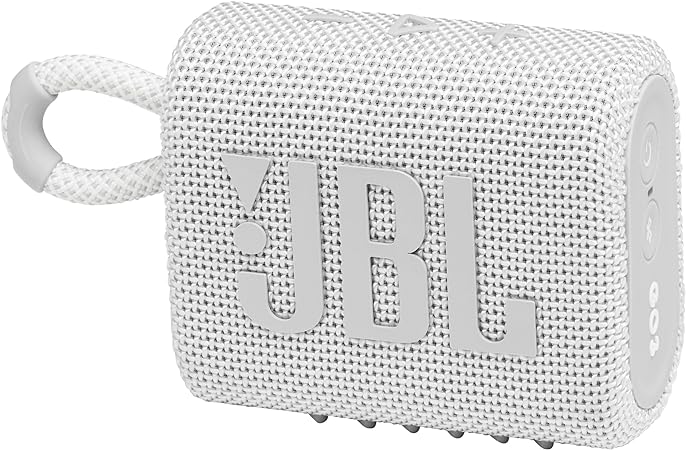 JBL GO 3 Portable Waterproof Bluetooth Speaker - White