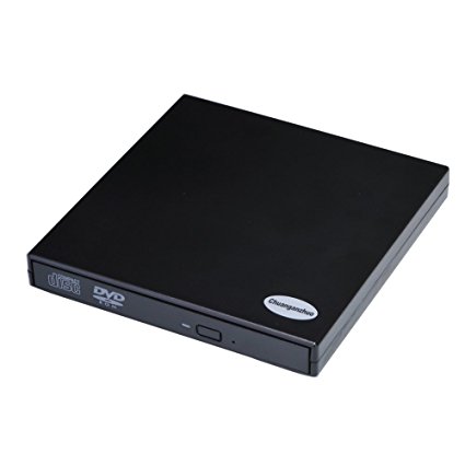 External Optical Drive USB 2.0 DVD/CD Player For Windows98/ SE /ME / 2000 / XP / Vista / Win 7/ Win 8,Ultra Notebook PC Desktop Computer,Plug and Play,Black (DVD-Rom)