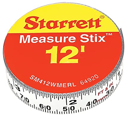 SM412WMERL 1/2" x 12' Measure Stix