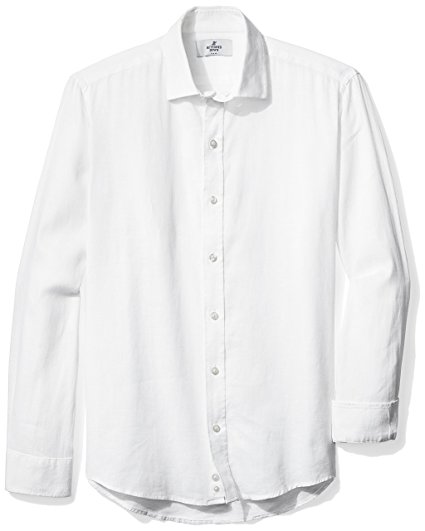 Buttoned Down Men's Slim Fit Casual Linen Sport Shirt