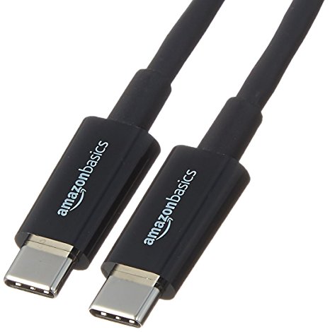 AmazonBasics USB Type-C to USB Type-C 2.0 Cable - 9 Feet  (2.7 Meters) - Black