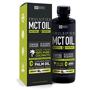 NEW!! Emulsified MCT OIL supporting energy and healthy metabolism | Mixes easly into any liquid - 100% Coconut sourced (Creamy Coconut)