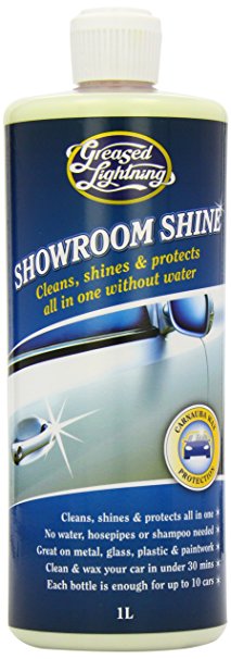 Greased Lightning Showroom Shine 1Ltr Waterless Car Wash, Wax & Polish