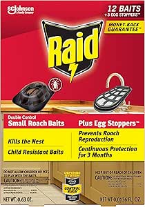 Raid Roach Killer Baits, Plus Egg Stoppers, 12 count