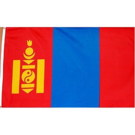 Mongolia Flag Polyester 3 ft. x 5 ft.
