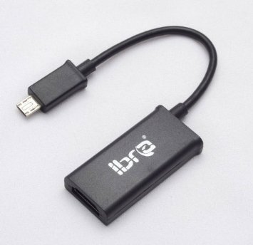 IBRA MHL to HDMI Adapter for Samsung Galaxy S3S4S5 and Note 2Note 3 - Black