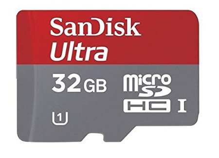 SanDisk 32GB Ultra MicroSDXC Class 10 Memory Card with SD Adapter with BONUS USB MicroSDXC Card reader- Retail Packaging