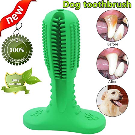 Adusa Dog Toothbrush Brushing Stick - Pet Dental Care Brushing Stick Effective Doggy Teeth Oral Care Cleaning Massager