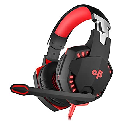 Cosmic Byte Kotion Each Over the Ear Headsets with Mic & LED - G2000 Edition (Red, Rubberized Texture)