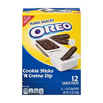 OREO Handi-Snacks Cookie Sticks 'n Creme Dip, 12 Snack Packs